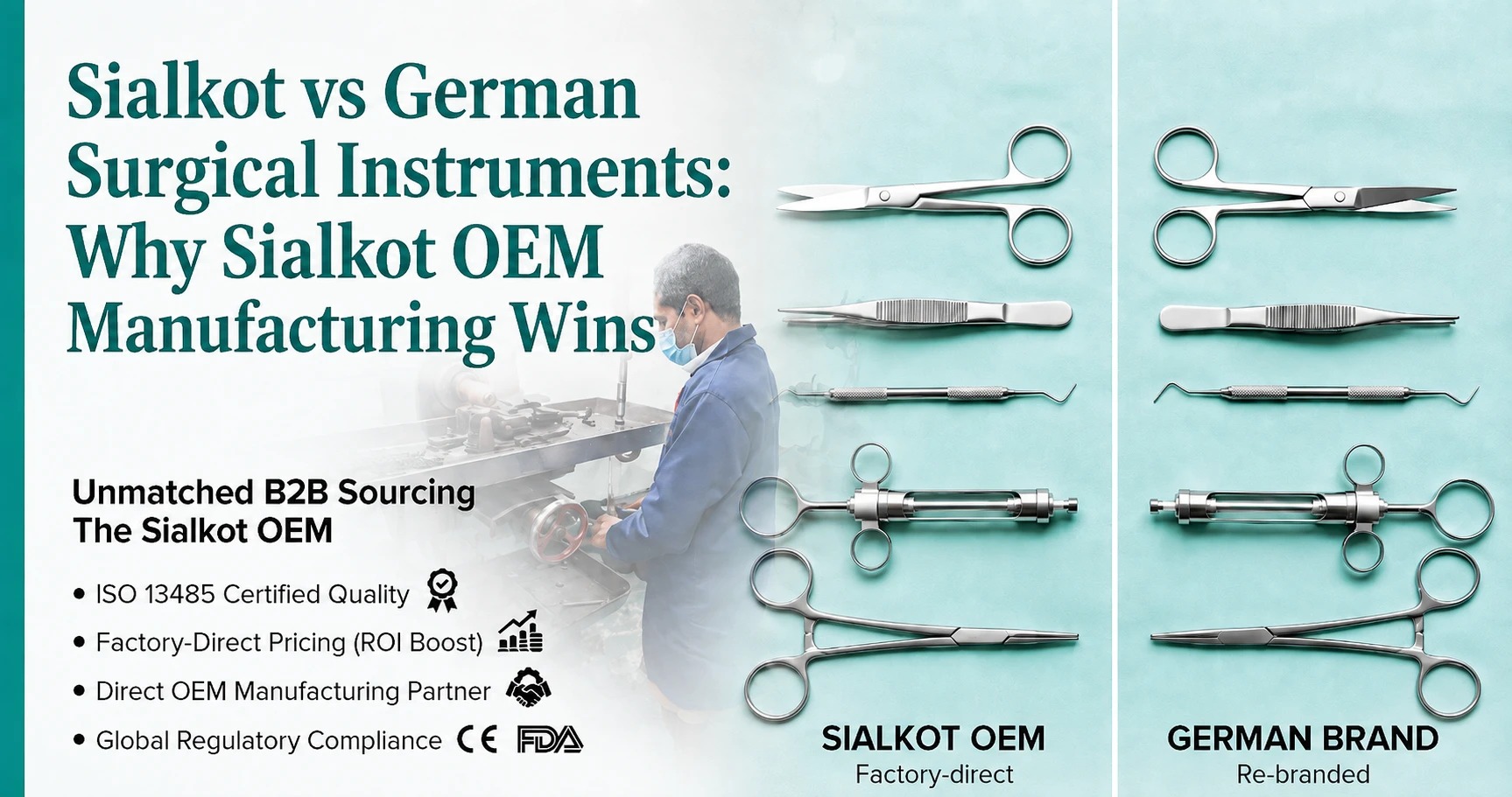 Instrumentos de Sialkot frente a los alemanes: ventajas de la fabricación OEM de Sialkot